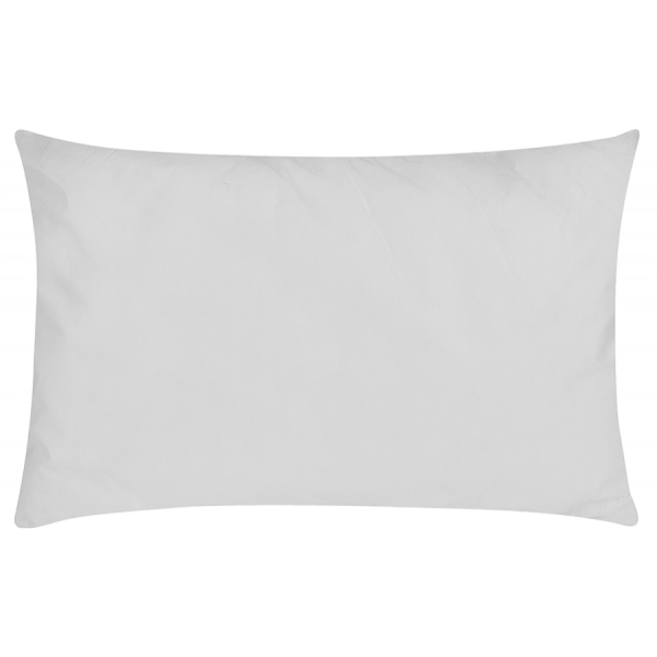 Weißes dekoratives Kissen auf einem weichen, neutralen Hintergrund für stilvolle Wohnkultur.