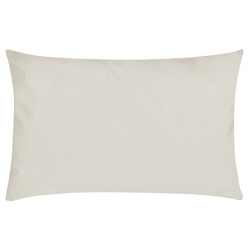 Plain cream pillow on a white background, perfect for home decor and comfort.