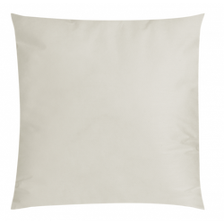 Soft beige decorative pillow on a white background for home decor inspiration.