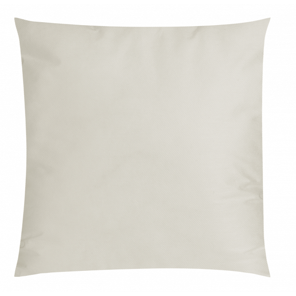 Soft beige decorative pillow on a white background for home decor inspiration.