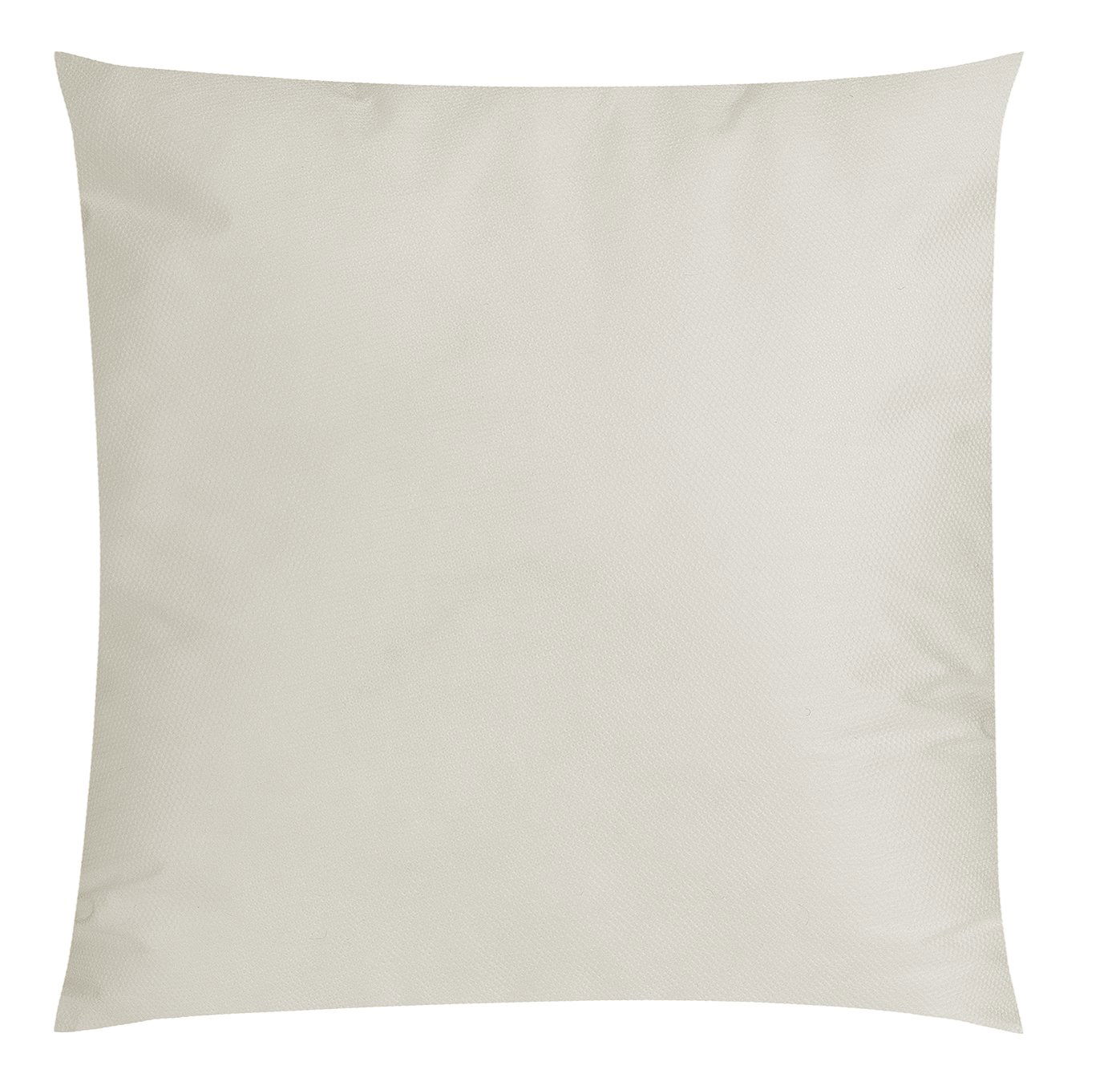 Soft beige decorative pillow on a white background for home decor inspiration.