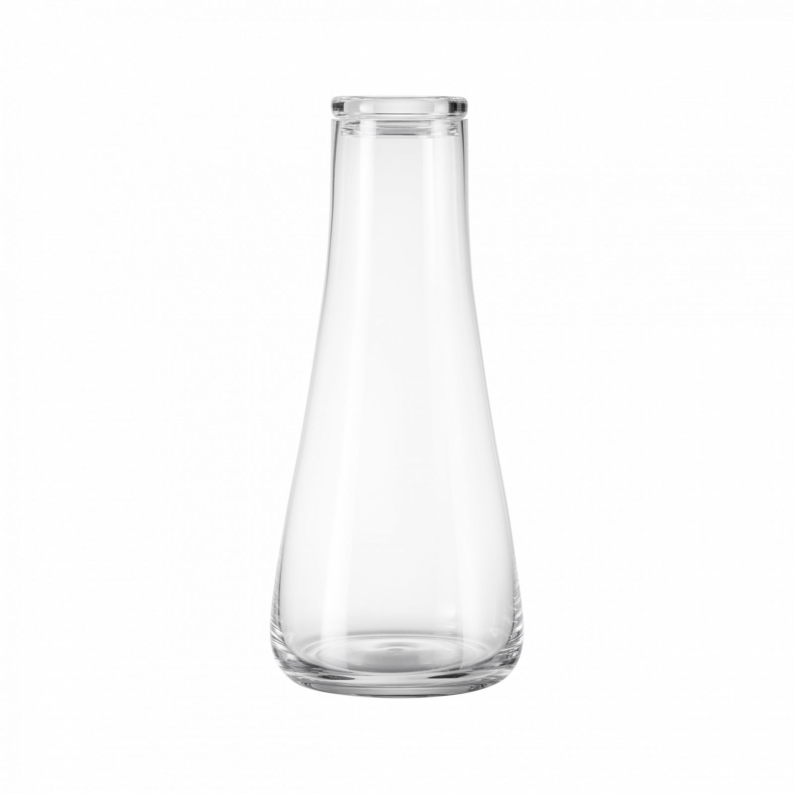 Klare Glaskaraffe mit modernem, schlankem Design für elegantes Servieren.