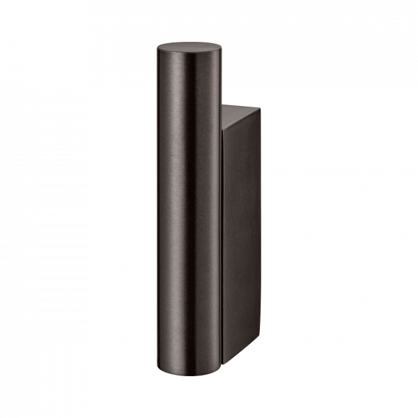 Sleek modern door handle in dark finish, perfect for contemporary interior design.