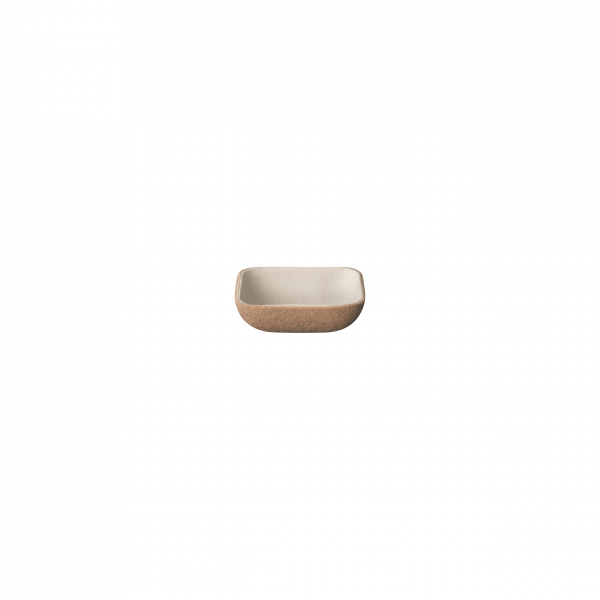 Minimalist beige ceramic bowl with a smooth texture and simple design.