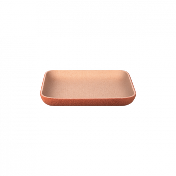Elegantes minimalistisches Tablett in warmen Tönen, perfekt zum Organisieren und Präsentieren.
