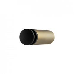 Elegant gold and black cylindrical object, ideal for cosmetic application or blending.