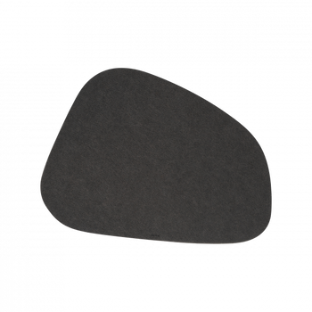 Black, textured, abstract shape on a dark background for design or art concepts.