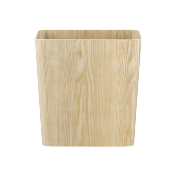 Natural wooden storage box with a smooth, light finish.