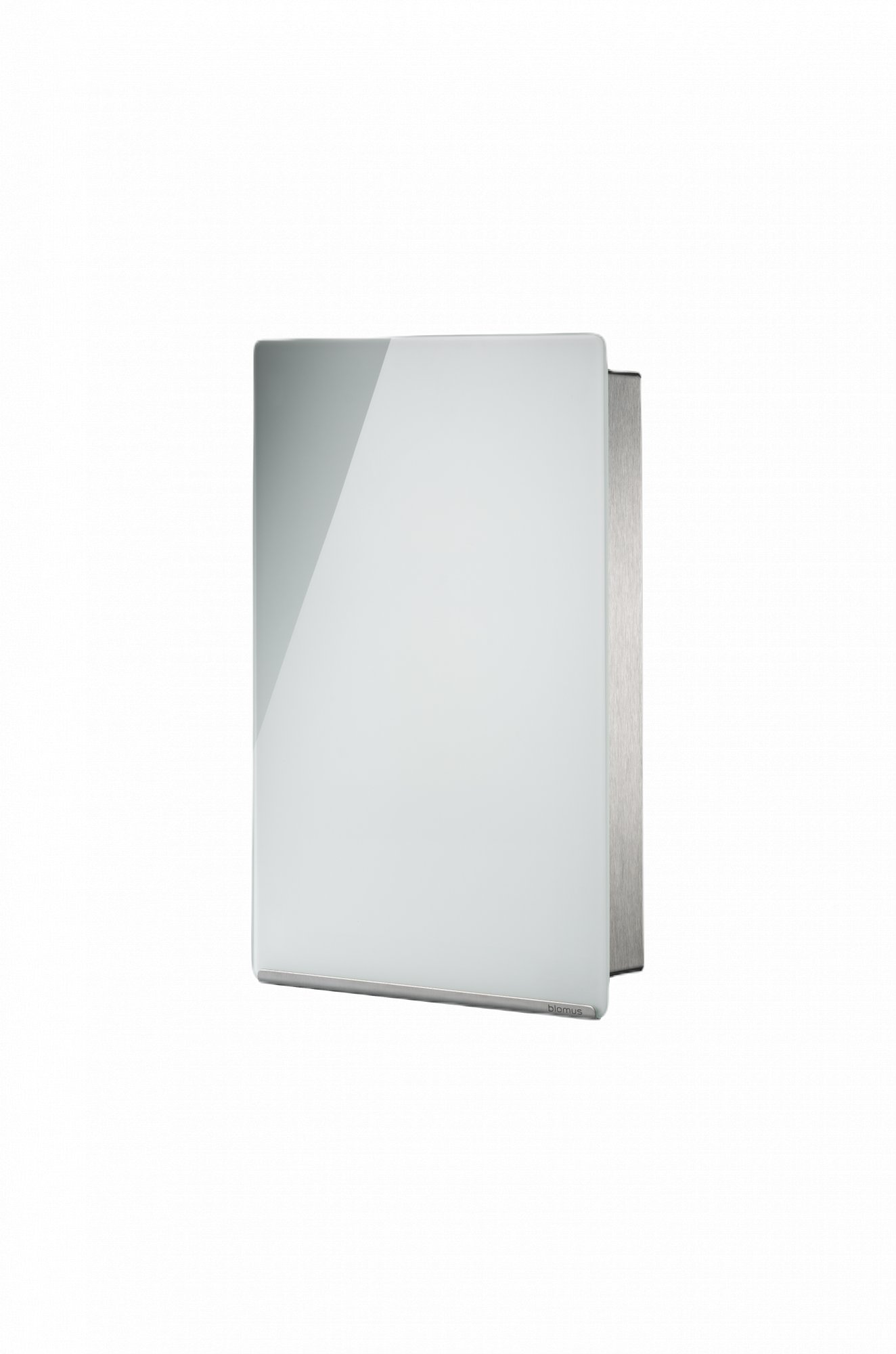 Modern wall lamp with sleek design and frosted glass finish.