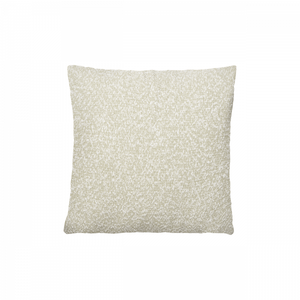 Soft cream textured throw pillow for cozy home decor and stylish comfort.