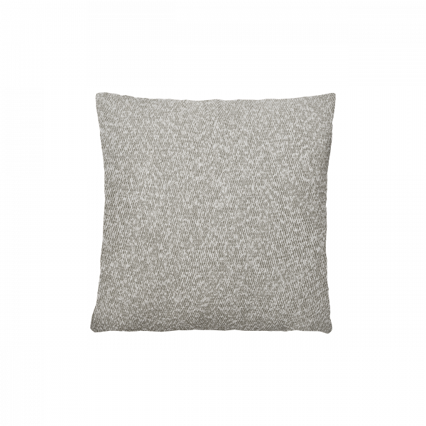 Textured gray decorative pillow for modern home decor and comfortable seating.