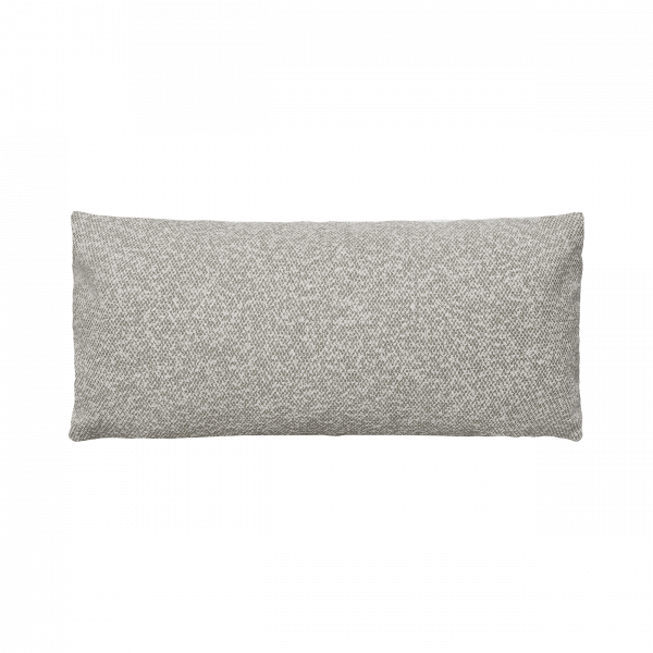 Soft, textured grey rectangular pillow ideal for modern home decor.