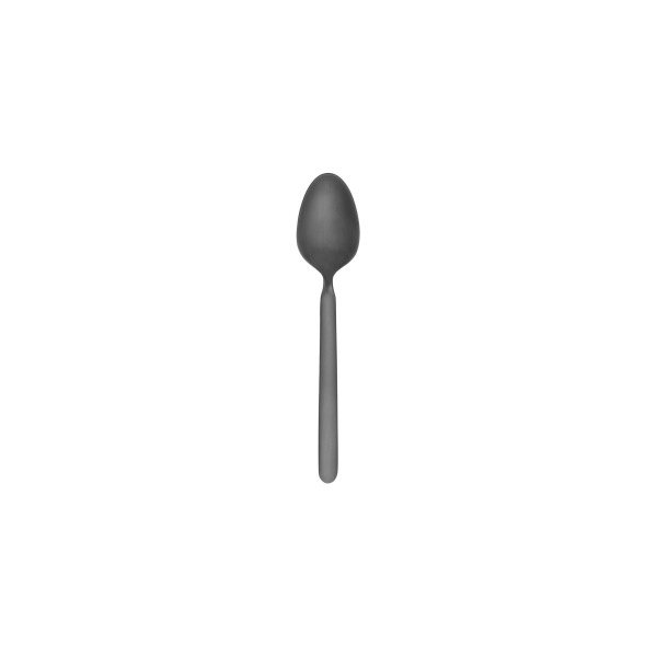 Black ice cream scoop with a curved head and a comfortable handle for easy serving.