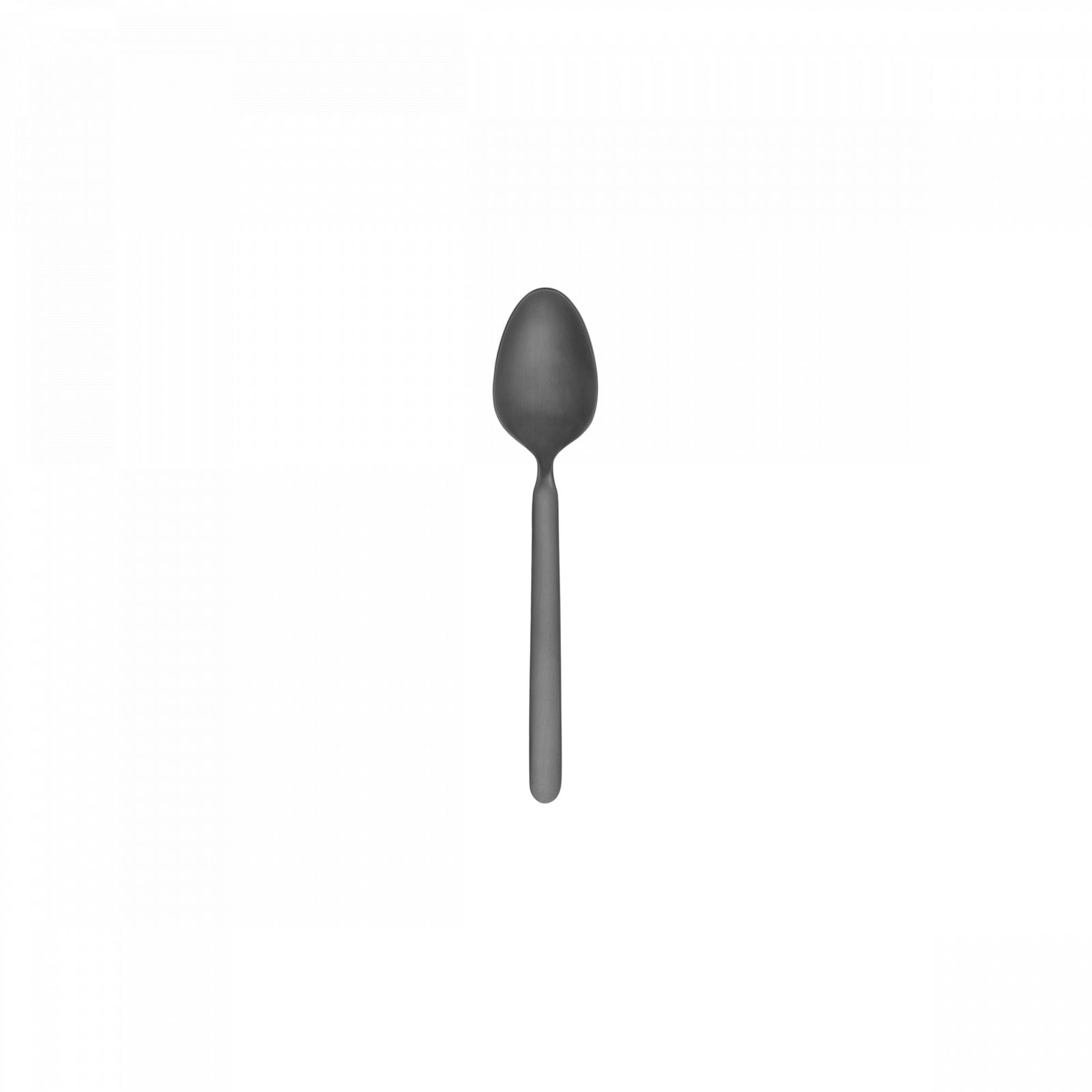 Black ice cream scoop with a curved head and a comfortable handle for easy serving.