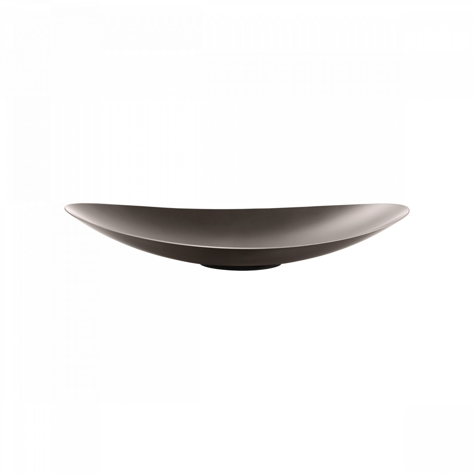 Sleek modern dark bowl with a minimalist design for elegant dining presentations.