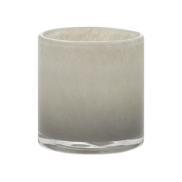 Elegant grey ombre candle holder for stylish home decor and ambiance.