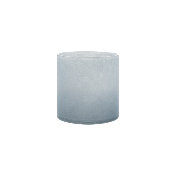 Elegant frosted glass candle holder for a serene ambiance in home decor.