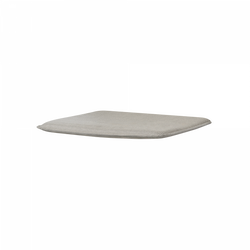 Gray rectangular plate with a minimalist design for modern dining.