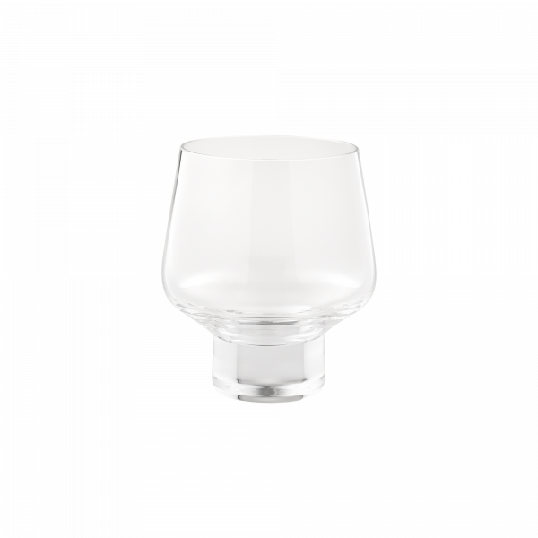 Elegante klare Glaskanne mit einem einzigartigen runden Boden für stilvolles Servieren.