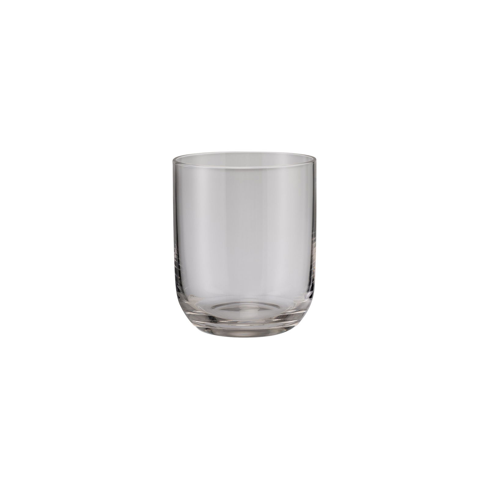 Klares Glas-Glas auf einem weißen Hintergrund, ideal für Getränke und stilvolle Tischdekorationen.