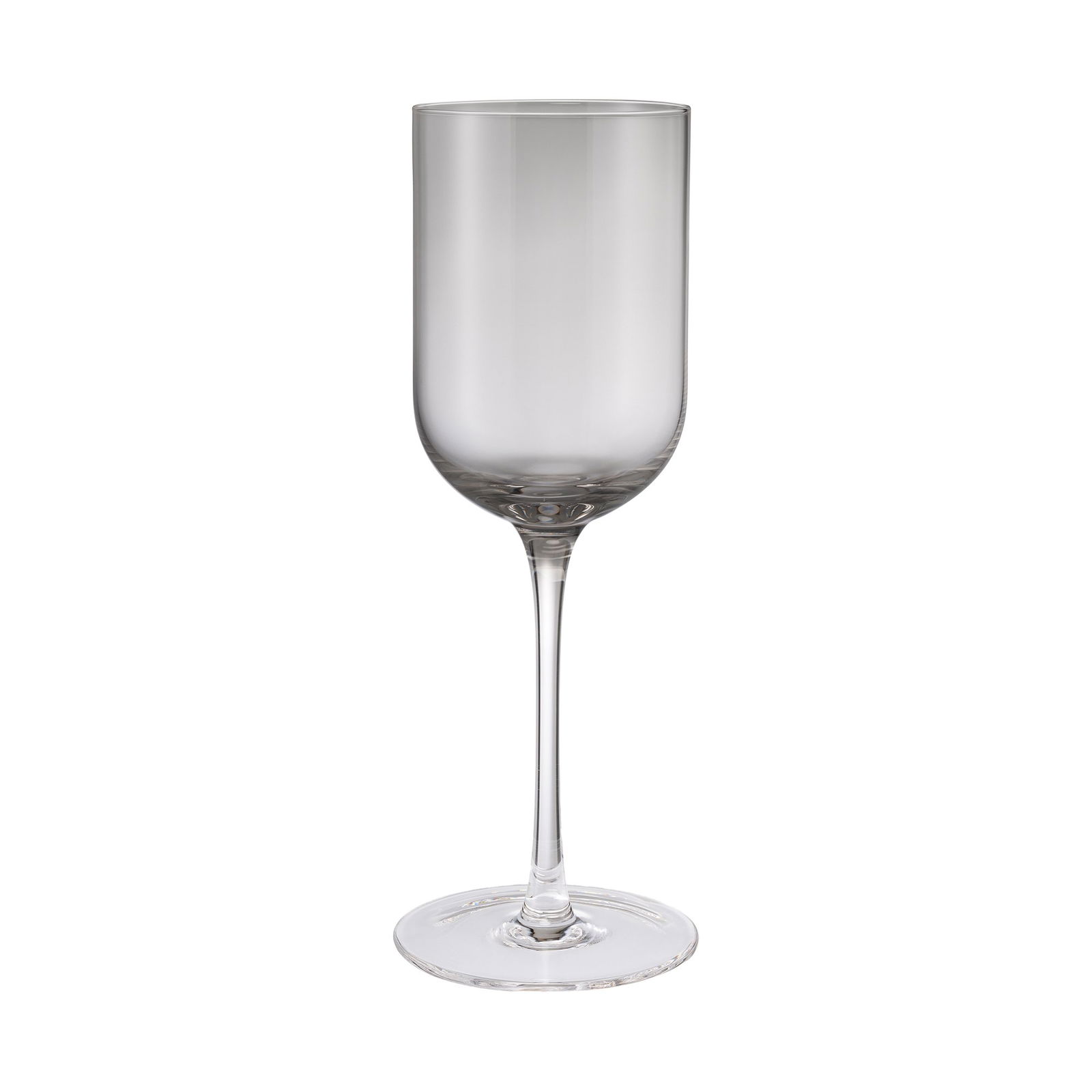 Elegantes klares Weinglas mit langem Stiel und breitem Schalen, perfekt zum Servieren feiner Weine.