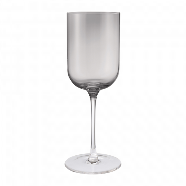 Elegantes klares Glaspokal auf weißem Hintergrund, perfekt für formelle Dinneranlässe.