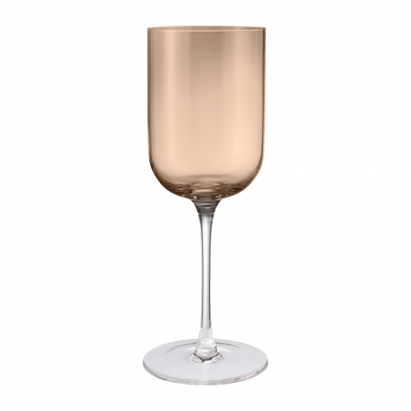 Elegantes roségoldenes Weinglas mit schlankem Stil und klarem Fuß, perfekt für besondere Anlässe.
