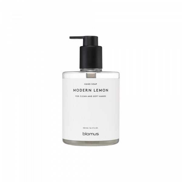 Blomus Modernes Zitronen-Handseife für saubere und weiche Hände in einer eleganten Pumpflasche.