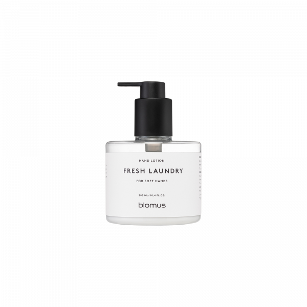 Blomus Fresh Laundry hand lotion in a sleek pump bottle for soft hands.