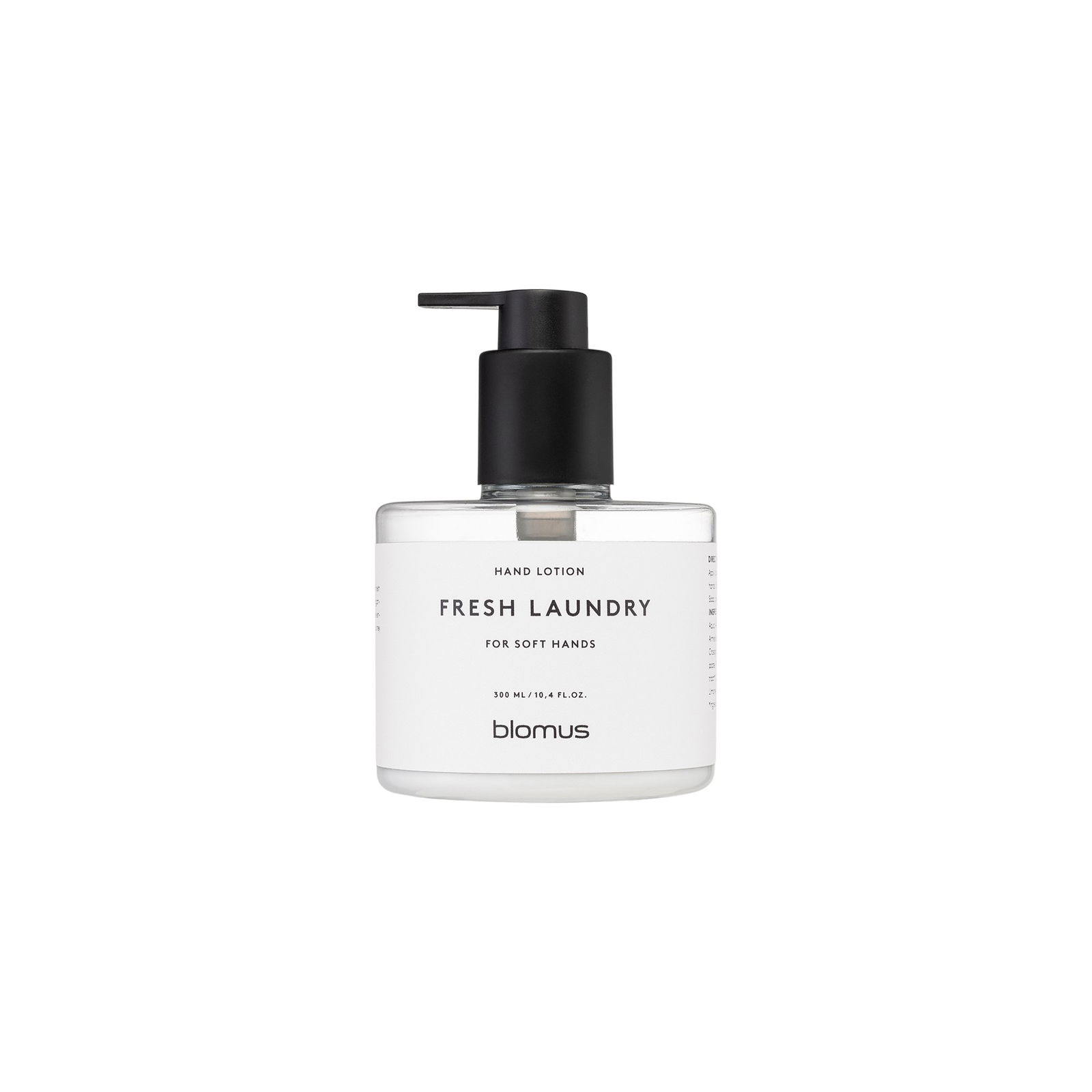 Blomus Fresh Laundry hand lotion in a sleek pump bottle for soft hands.