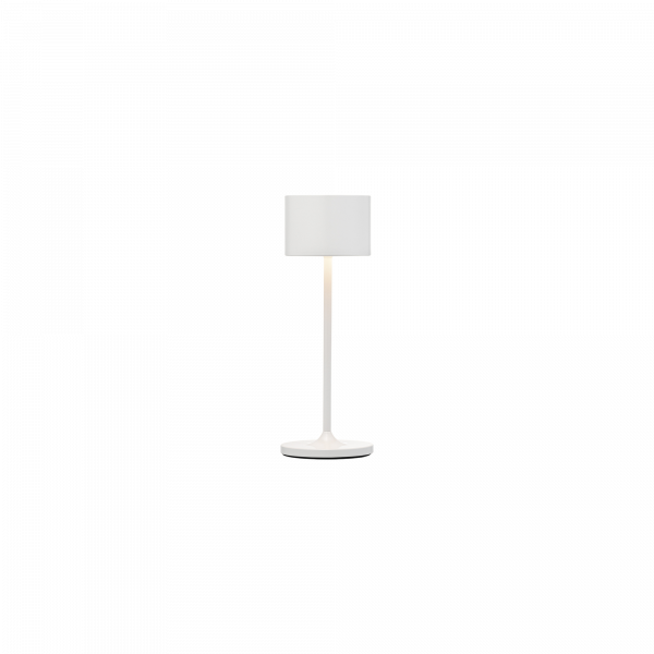 Moderne weiße Tischlampe mit elegantem Design und minimalistischer Stil, perfekt für jede Dekoration.
