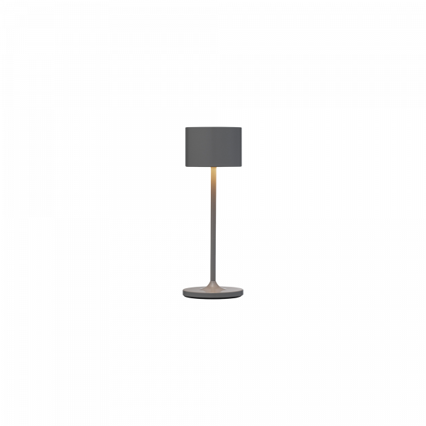 Moderne graue Tischlampe mit minimalistischer Gestaltung, perfekt für stilvolle Wohnkultur.