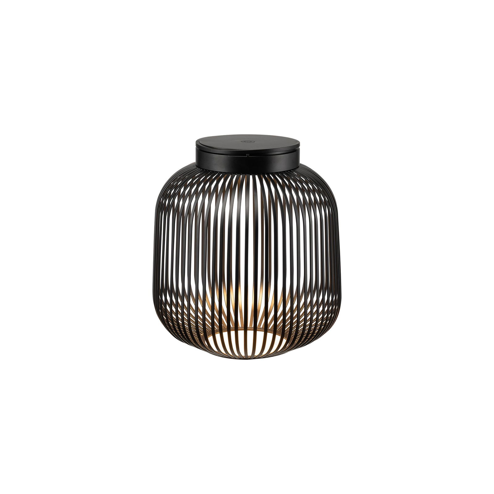 Moderne schwarze Drahtpendelleuchte mit warmem Licht, perfekt für stilvolle Wohnkultur.