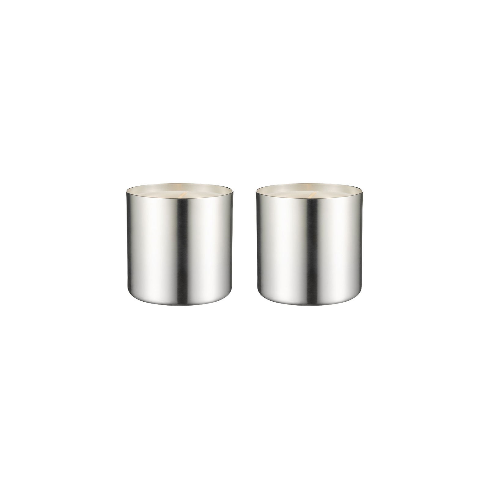Stylish metallic storage canisters with wooden lids for modern home organization.