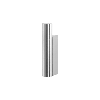 Moderne Türgriff aus Edelstahl mit schlankem zylindrischem Design.