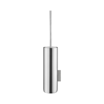 Eleganter Toilettenbürstenhalter aus Edelstahl mit minimalistischem Design.