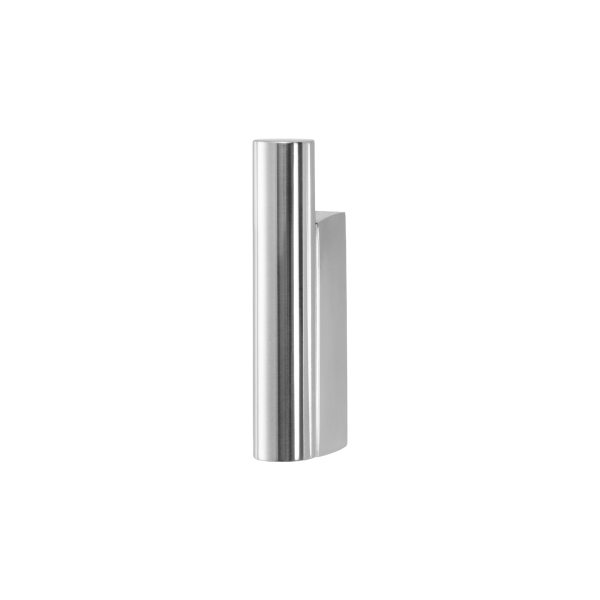 Sleek modern stainless steel door handle with a minimalist design for contemporary decor.