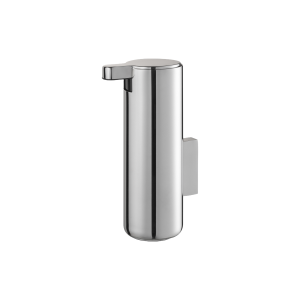 Eleganter Seifenspender aus Chrom mit modernem Design für stilvolle Badezimmer.