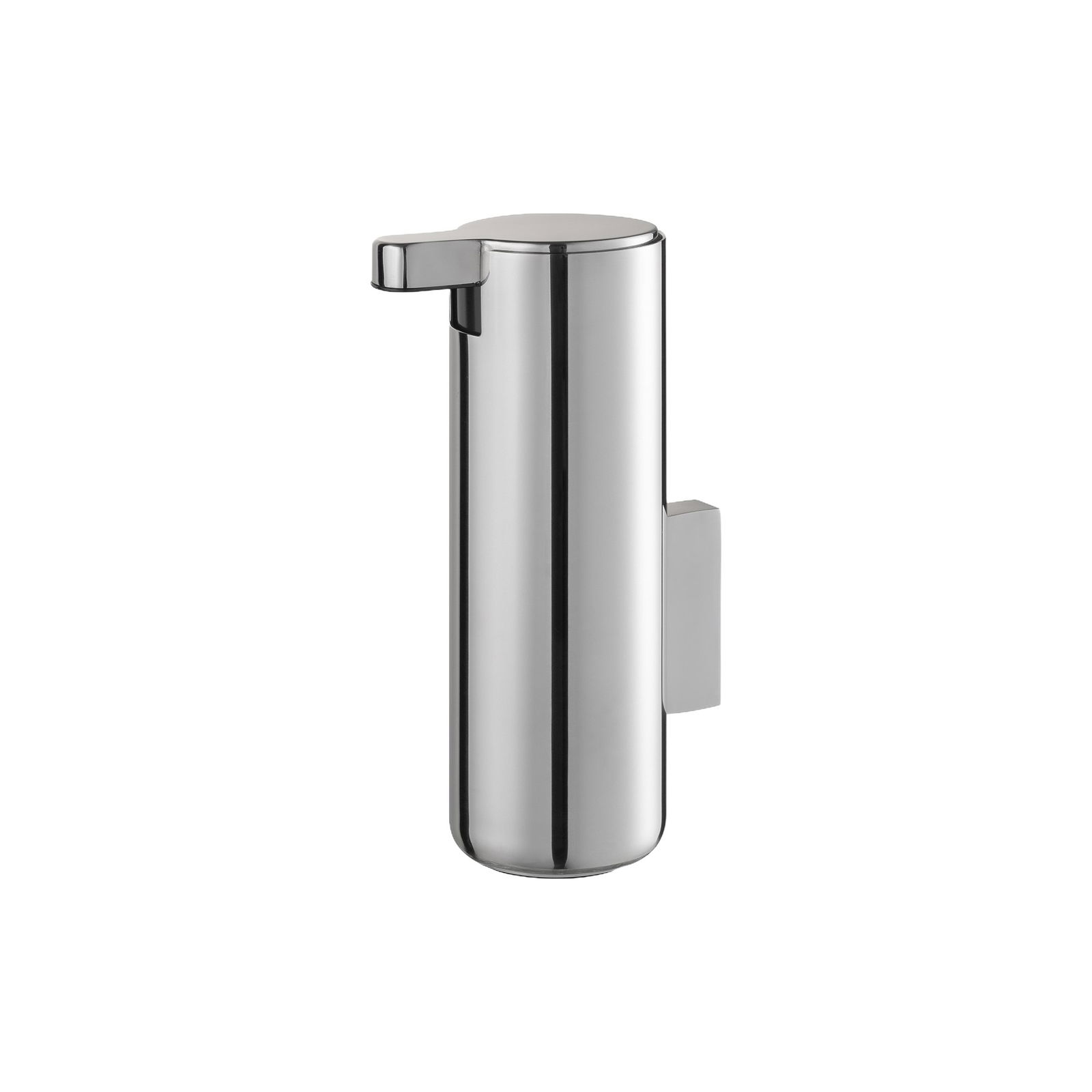 Eleganter Seifenspender aus Chrom mit modernem Design für stilvolle Badezimmer.