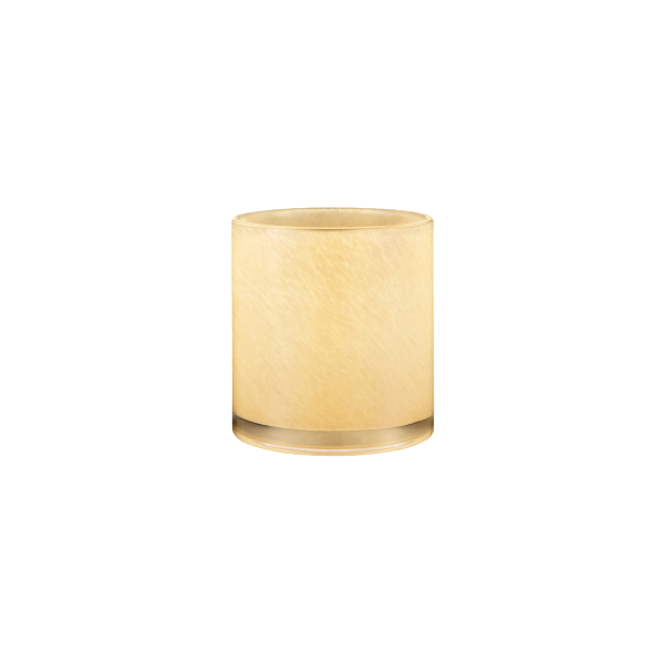 Elegant gold cylindrical lamp with a sleek design, perfect for modern decor.