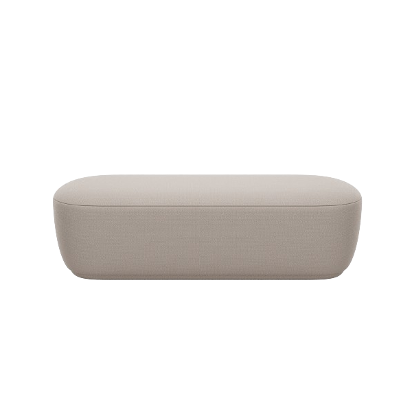 Moderner beiger Sofa mit minimalistischer Gestaltung, perfekt für zeitgemäße Wohnräume.