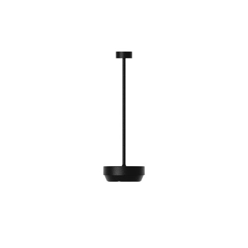 Ein minimalistisches Schwarz-Weiß-Icon einer vertikalen Linie mit einer kleinen Basis am unteren Ende.