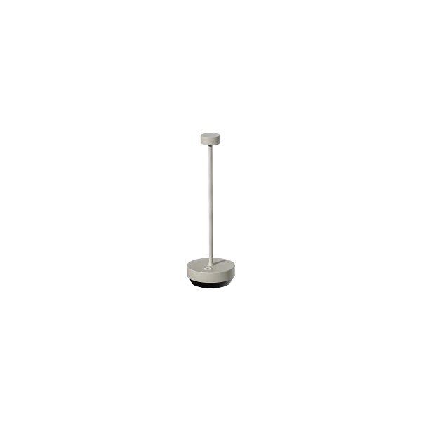 Minimalistische moderne Tischlampe mit sleekem Design und sanftem Licht.