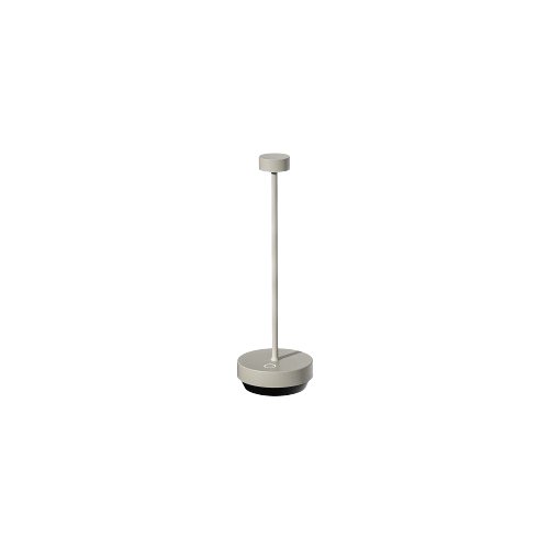 Minimalistische moderne Tischlampe mit sleekem Design und sanftem Licht.