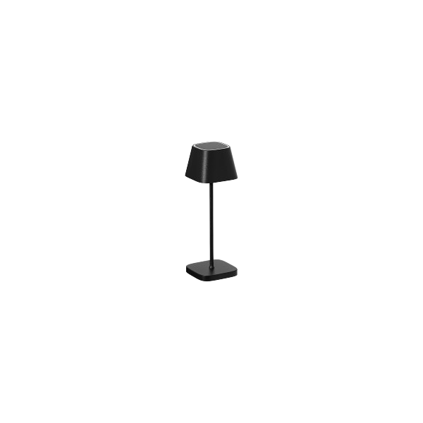 Black modern desk lamp with adjustable arm for enhanced lighting options.