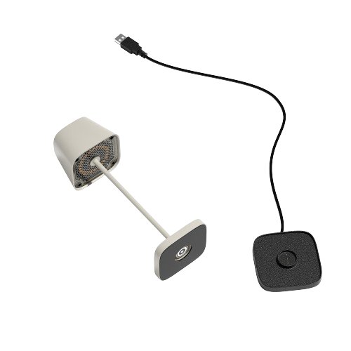 "Hochwertiger elektrischer Anschluss mit quadratischem Fuß und angebrachtem Kabel für sichere Verbindungen."