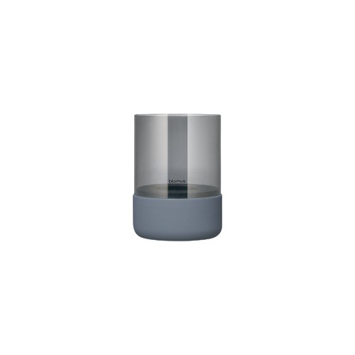 Compact modern air humidifier with a sleek gray design.