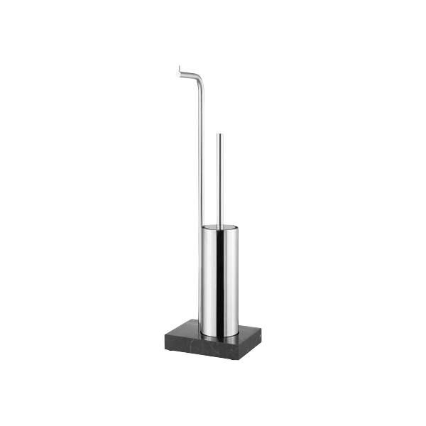 Stylischer Badezimmer-Bürstenhalter aus Edelstahl mit einem eleganten Design und modernem Ästhetik.