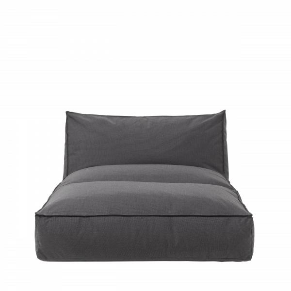Moderner grauer Sitzsack mit einem schlanken Design für bequemen Sitzkomfort.