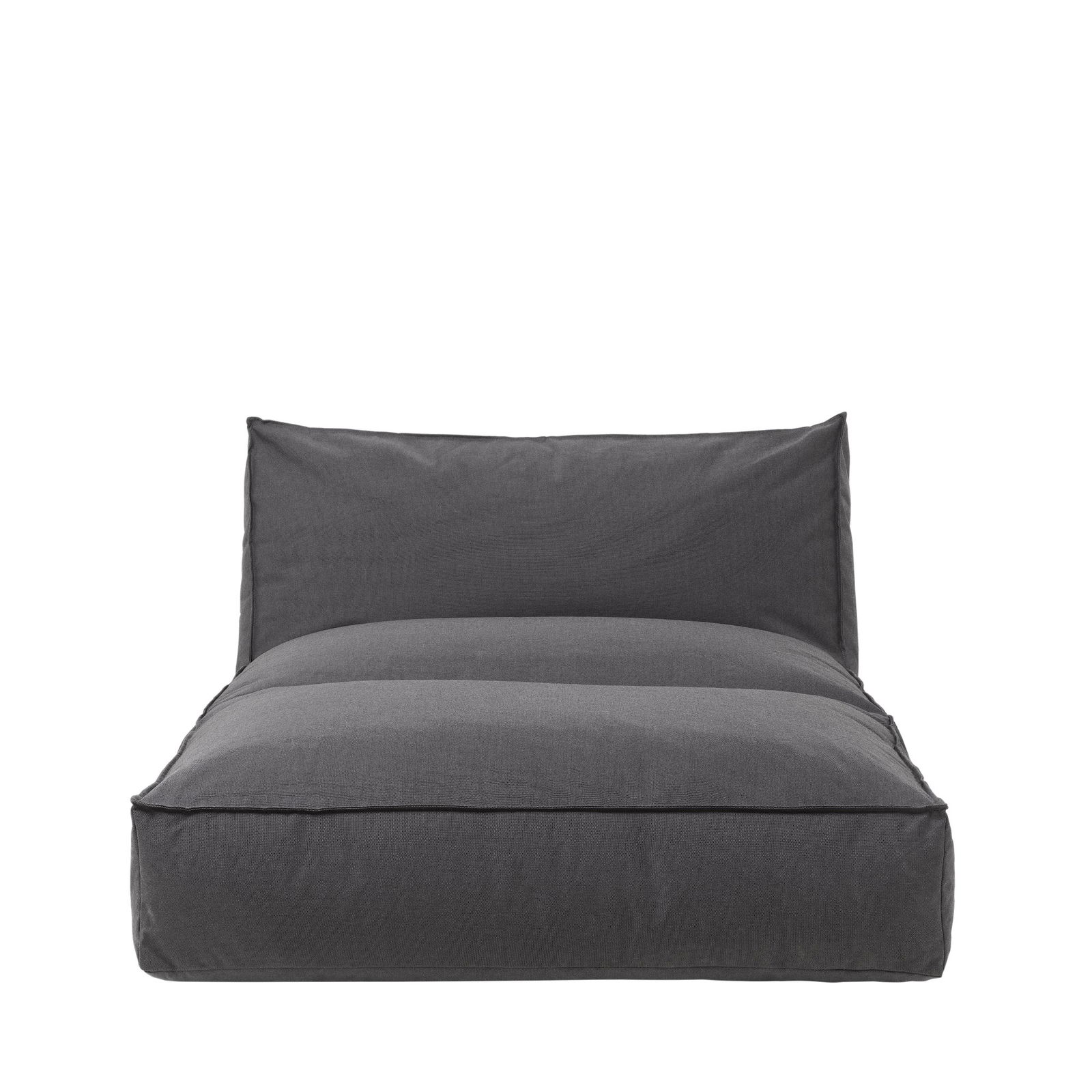 Moderner grauer Sitzsack mit einem schlanken Design für bequemen Sitzkomfort.
